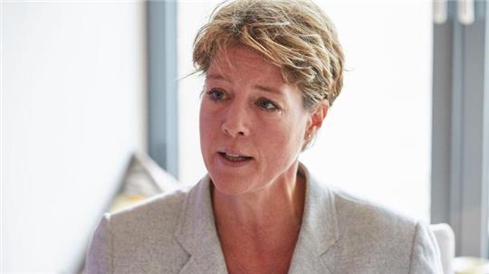 Christina Block, Unternehmerin, aufgenommen bei einem Pressegespräch.