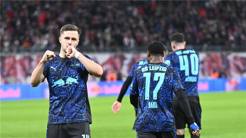 Christoph Baumgartner jubelt nach seinem ersten Tor.