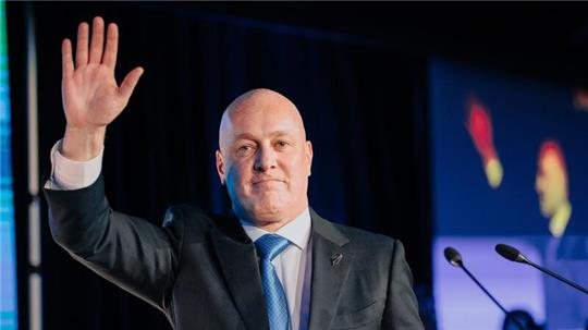 Christopher Luxon ist Vorsitzender der New Zealand National Party.