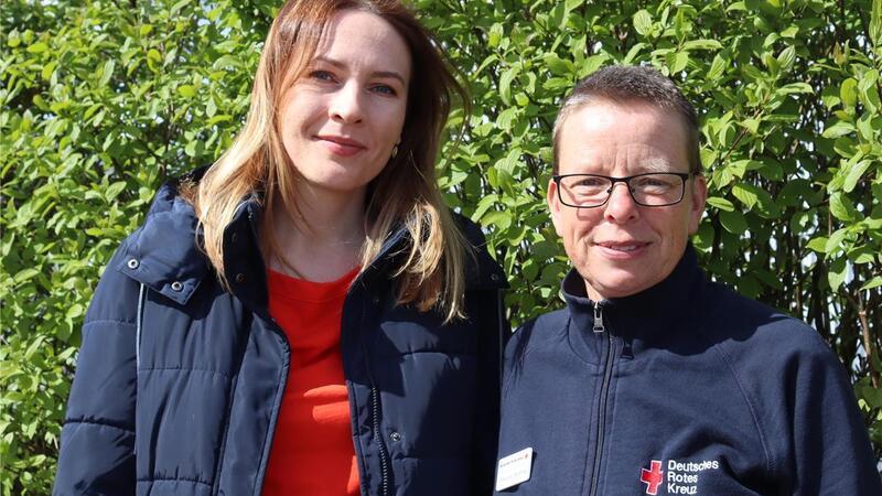 Claudia Oerding unterstützt die Ukrainerin Myroslava Sylman, wo sie kann.