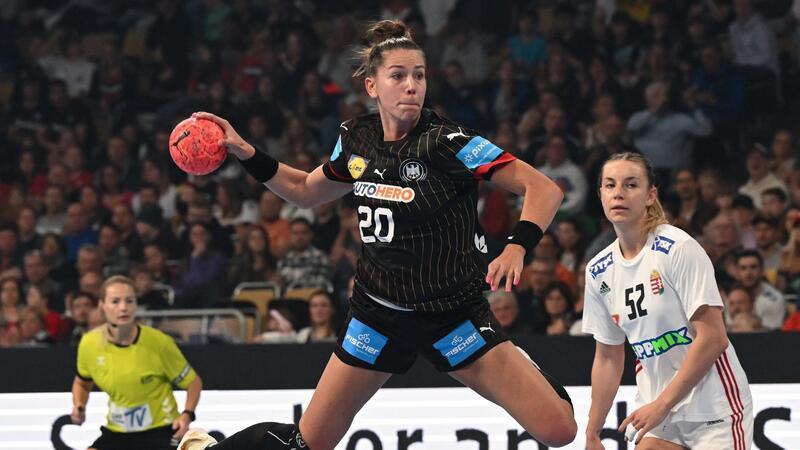 Handballerinnen warnen vor Serbinnen: „Kein Leckerbissen“ Co-Kapitänin Emily Bölk in Aktion.