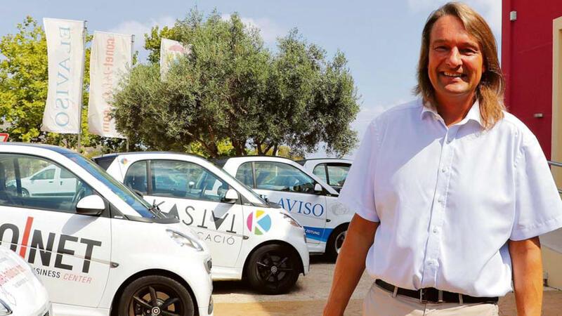 Co.Net-Mitgründer Thomas Limberg 2020 auf Mallorca. Auf der Ferieninsel erwarb die Verbrauchergenossenschaft diverse Immobilien.