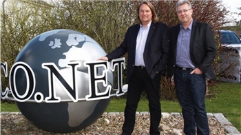 Co.Net-Vorstandsvorsitzender Thomas Limberg (links) mit Vorstand Johan Zwart im Jahr 2018. Limberg ist Mitbegründer der Verbrauchergenossenschaft und gilt als zentrale Figur im Wirtschaftsskandal.