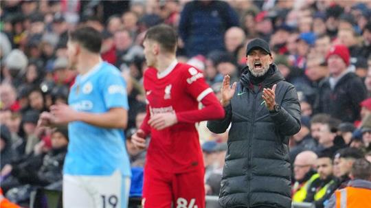 Coach Jürgen Klopp und der FC Liverpool trennten sich von Manchester City 1:1.