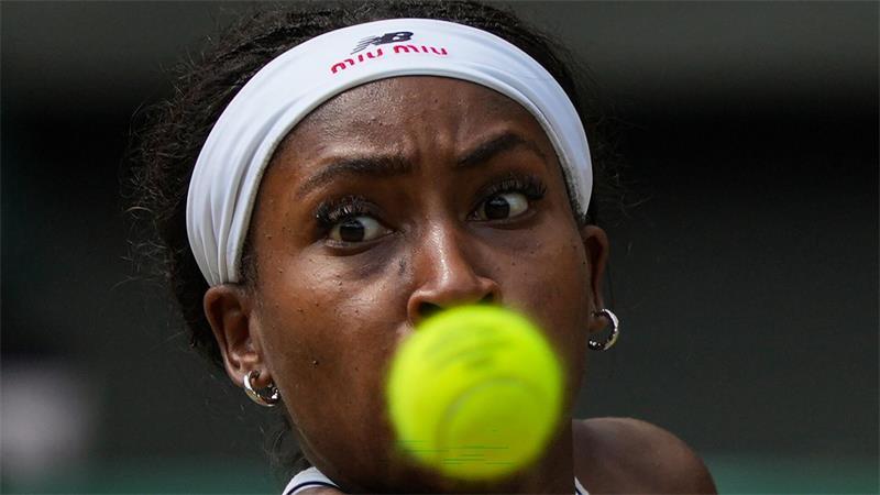 Coco Gauff in Aktion.