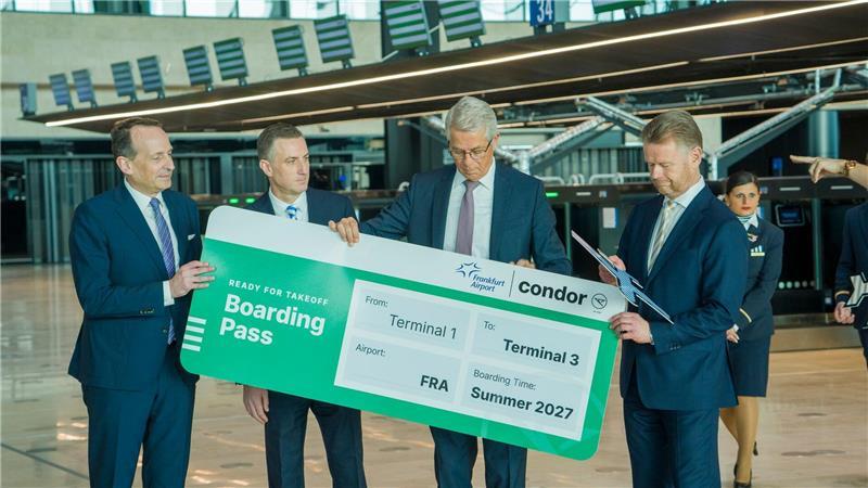 Condor zieht in das neue Terminal am Frankfurter Flughafen. 