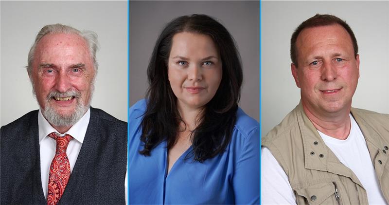 Cornelius van Lessen, Yvonne Neumann und Klaus Tiedemann (von links im Bild).