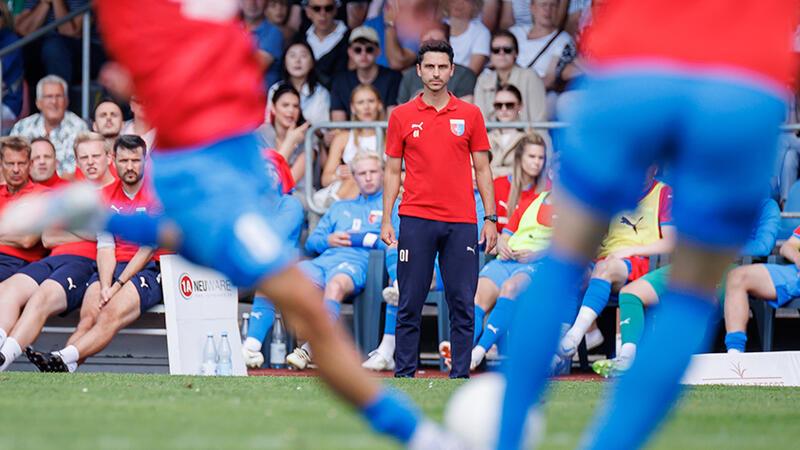 D/A-Trainer Oliver Ioannou hat sich eine Taktik gegen den TSV Havelse zurechtgelegt.