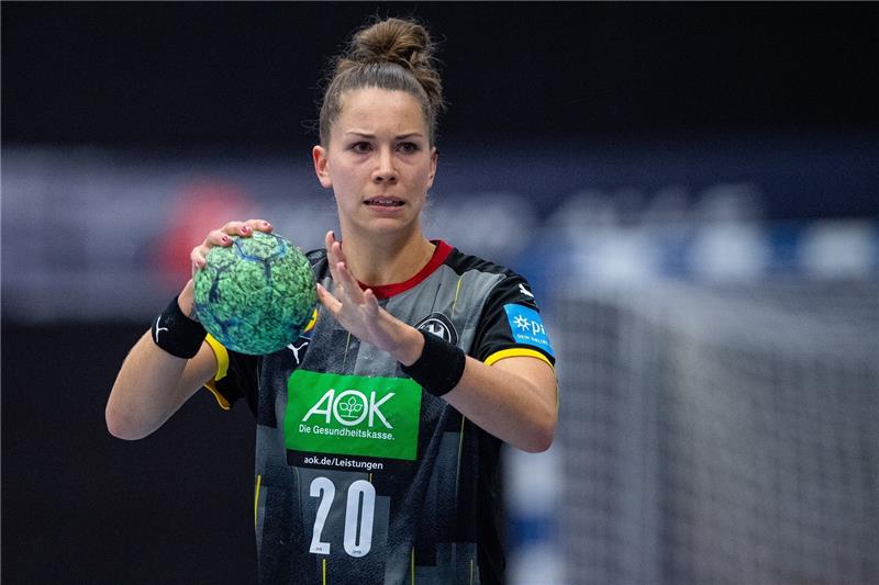Mehr als 30 Handballerinnen erheben Vorwürfe gegen André Fuhr DHB-Kapitänin Emily Bölk aus Buxtehude. Foto: Guido Kirchner/dpa