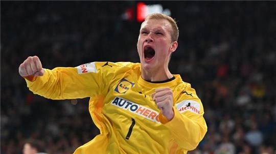 DHB-Keeper David Späth avancierte mit einigen Glanztaten zum Matchwinner.