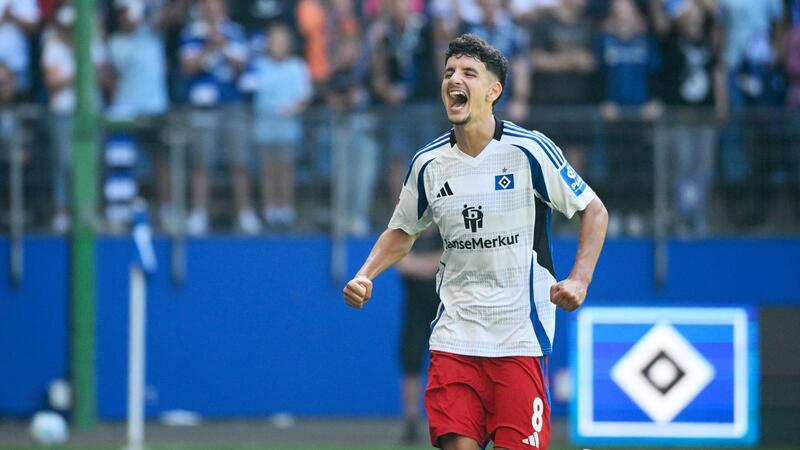 Freude über HSV-Heimsieg und ein Zeichen an Vuskovic Daniel Elfadli traf zum 2:0 für den HSV.