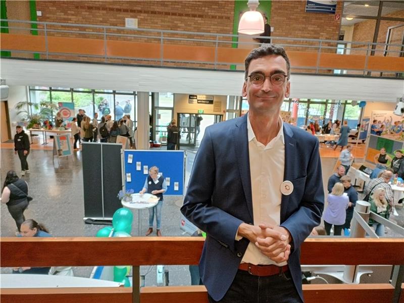 Daniel Hartmann von den BBS II hatte die Wirtschaft-Live-Messe mitorganisiert. Fotos: Bisping
