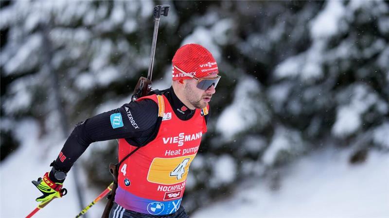 Biathlet Riethmüller feiert erstes Podest seiner Karriere Danilo Riethmüller wird sensationell Zweiter im Massenstart.