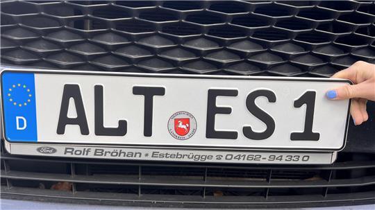 Daraus wird leider nichts: Ein eigenes Kfz-Kennzeichen fürs Alte Land.