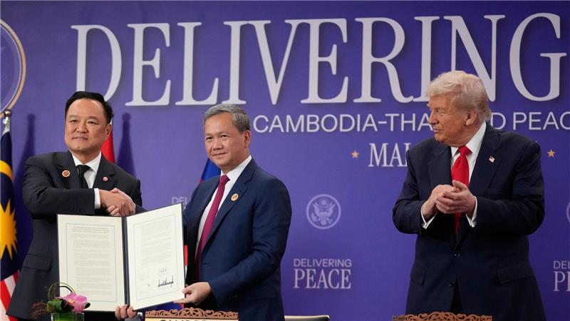 Thailand und Kambodscha besiegeln Frieden – Trump vermittelt Das Abkommen wurde im Rahmen des Asean-Gipfels in Malaysia unterzeichnet.