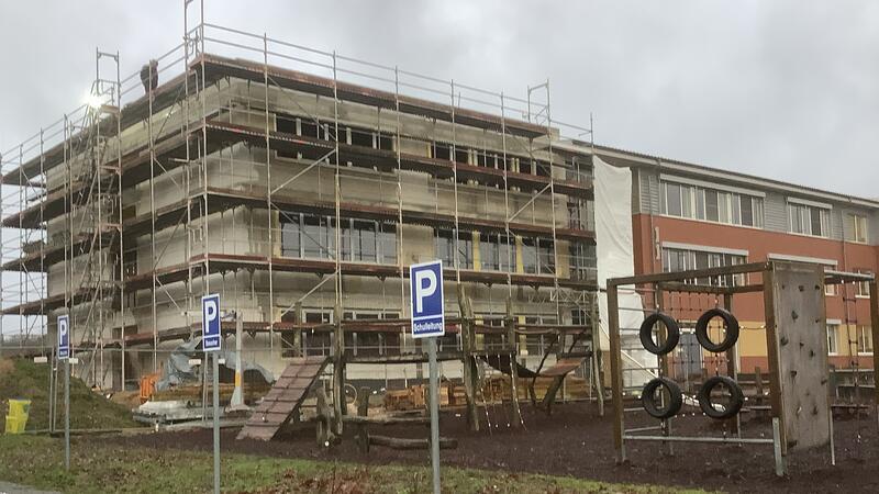 Das Aue-Geest-Gymnasium wächst: Auf drei Ebenen entstehen neun Klassenräume.