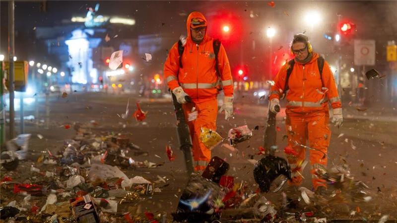 Das Aufräumen hat begonnen.