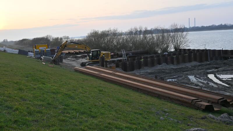 Das Auslaufbauwerk des Siels an der Elbe ist in der vergangenen Woche abgenommen worden.
