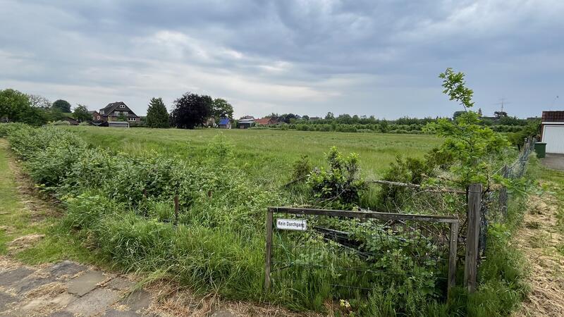 Nein zur Öko-Siedlung in Grünendeich: Bürger fordern Bürgerbegehren Das Baugebiet in Grünendeich soll über den Wendehammer "Spreenstraße" erschlossen werden.