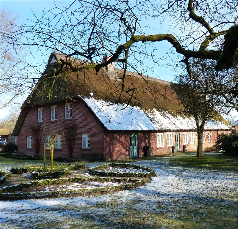 Das Brunkhorst’sche Haus ist Gemeinschaftsanlage und Herzstück der Gemeinde Oldendorf. Foto Eidtmann