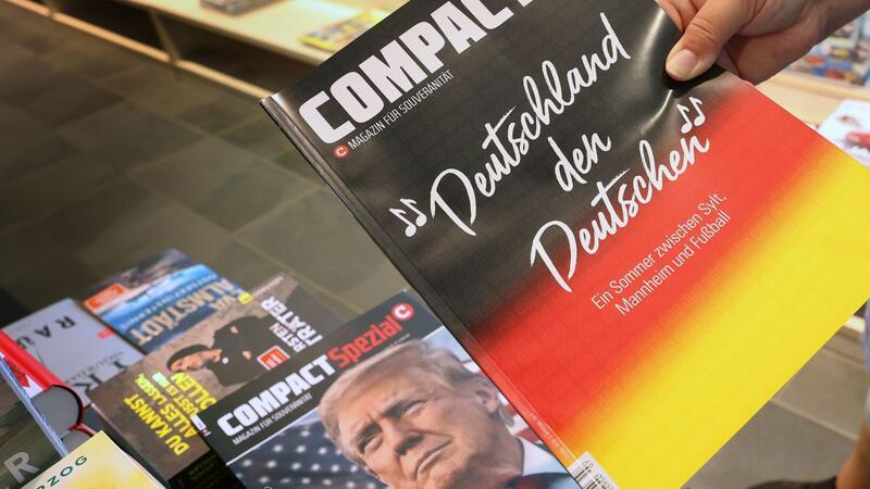 Das Bundesverwaltunsgericht hat das Verbot des rechtsextremen „Compact“-Magazins vorläufig aufgehoben. (Archivbild)