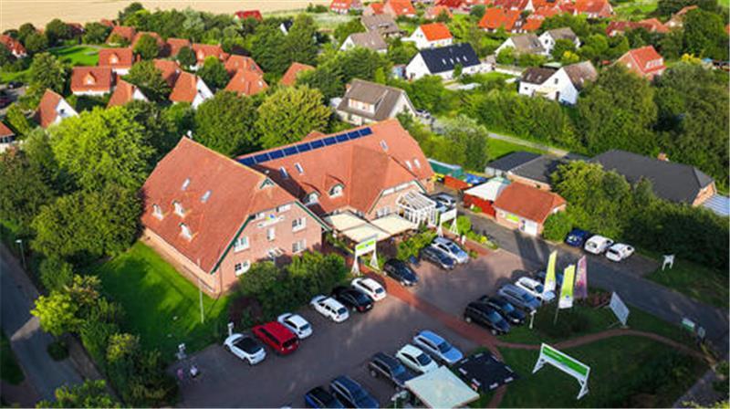 Das Cuxlandhotel mit dem Restaurant „Amici“ ist das Herzstück im Cuxland-Ferienpark in Dorum-Neufeld.