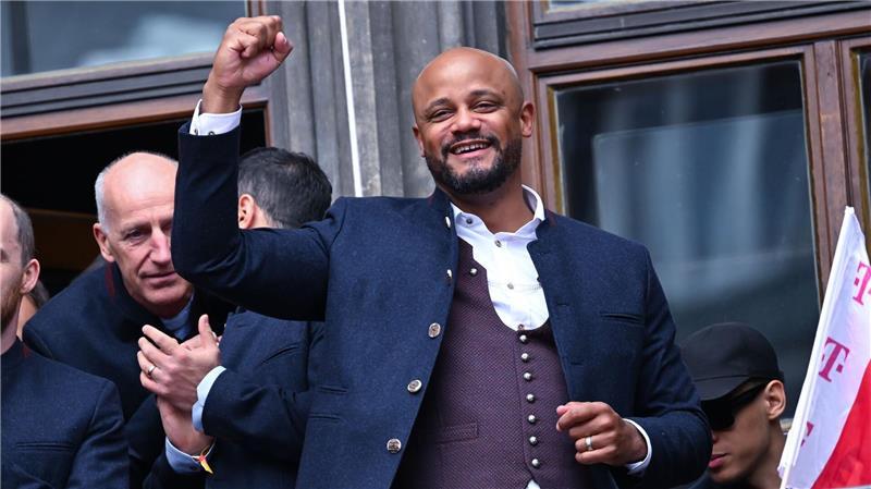 Das Double im Blick: Bayern-Coach Vincent Kompany. (Archivbild)