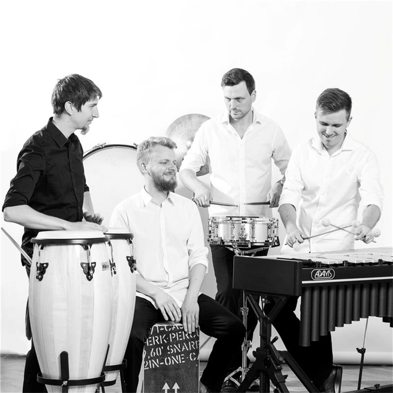 „Make Music, not War“: Konzert-Wochenende des IMF im Alten Land Das Estonian Percussion Quartet. Foto: EPQ