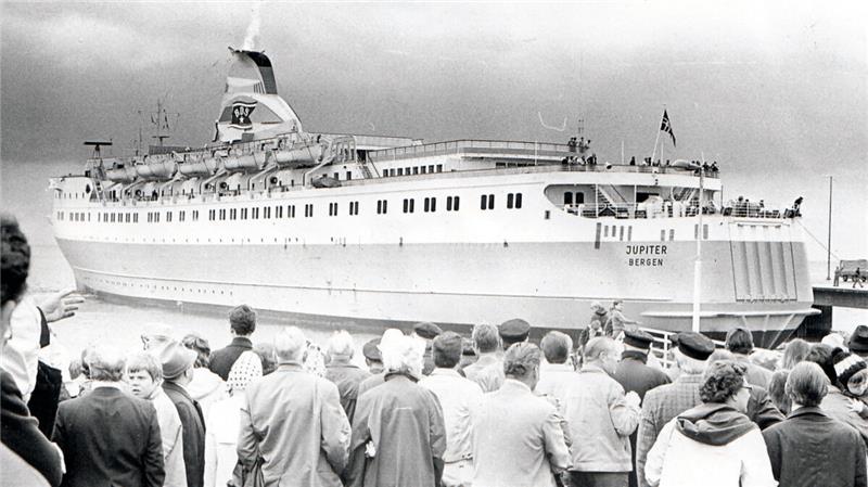 Das Fährschiff "Jupiter" fuhr zusammen mit ihrem Schwesternschiff "Venus" im Wechsel bis 1978. Foto: CNV-Archiv