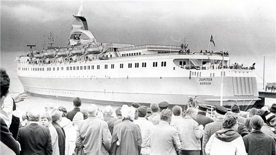 Das Fährschiff "Jupiter" fuhr zusammen mit ihrem Schwesternschiff "Venus" im Wechsel bis 1978. Foto: CNV-Archiv
