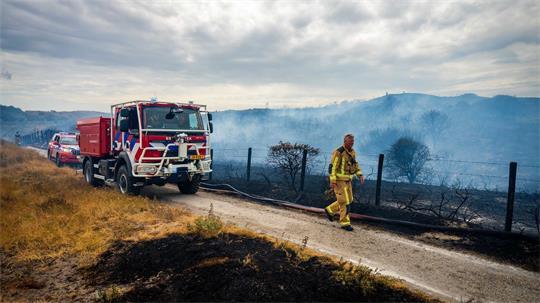 Das Feuer war am Nachmittag ausgebrochen.