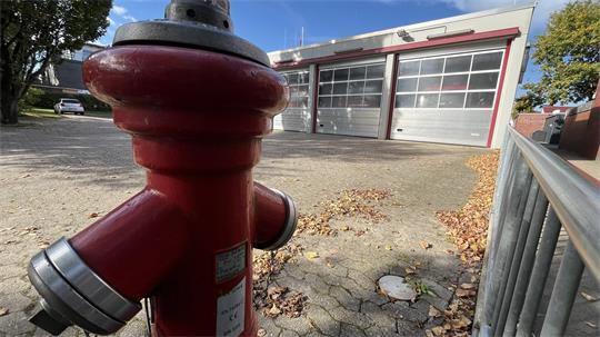 Das Feuerwehrgerätehaus des Zug 2 der Freiwilligen Feuerwehr Buxtehude in der Straße Am Eichholz.