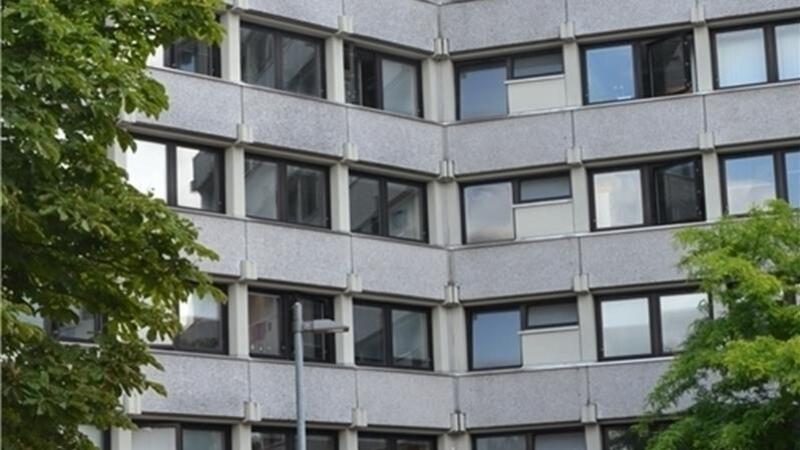 Das Finanzamt Stade, hier werden die Steuererklärungen für den Landkreis Stade bearbeitet.