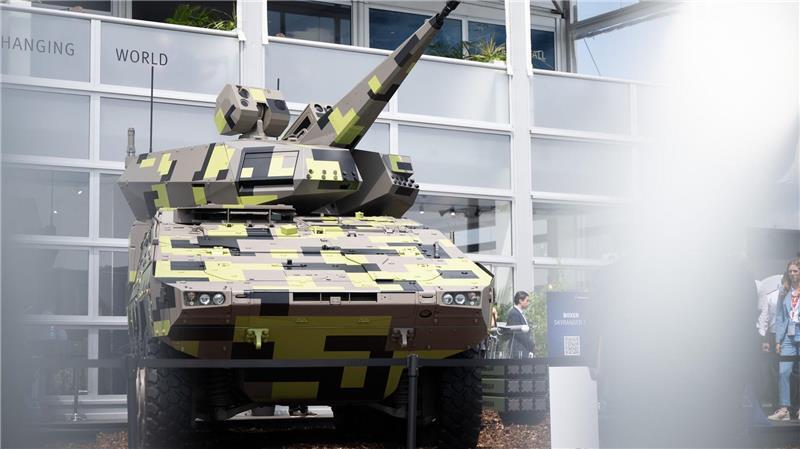 Das Flugabwehrsystem Boxer Skyranger 30 von Rheinmetall.