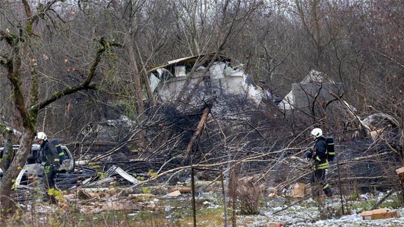 Das Frachtflugzeug zerschellte nahe dem Flughafen von Vilnius am Boden. 