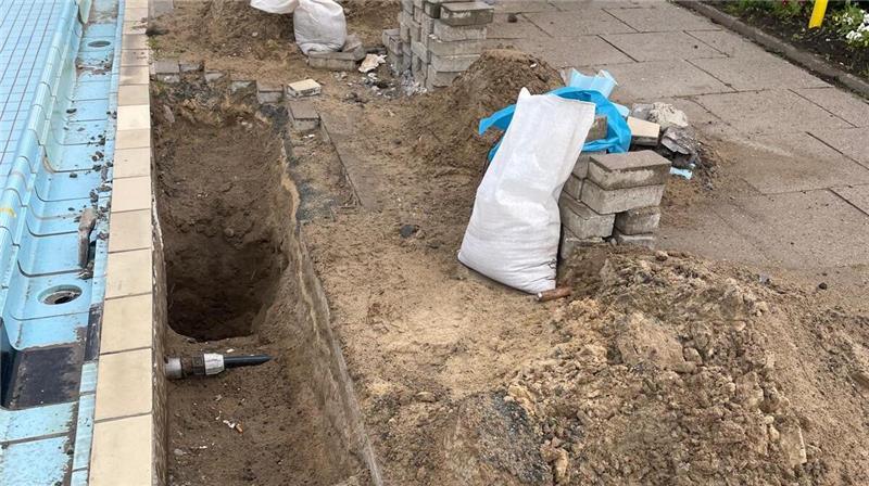 Das Freibad Twielenfleth ist aktuell eine Baustelle. 