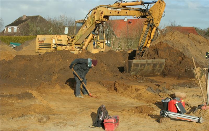 Sensationelle Funde im Düdenbüttel Das Grabungsgelände am Ortsrand. Foto Büro Nordheide.