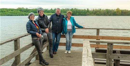 Das Grünen-Team für Hammah: Katjana Lorenz, Dieter Lörwald, Udo Paschedag und Mona Paschedag. Foto: Ryll
