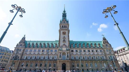 Das Hamburger Rathaus.
