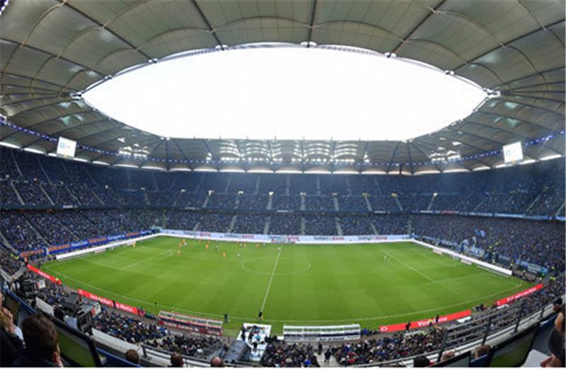Das Hamburger Volksparkstadion mit 57.000 Fans. Foto Witters