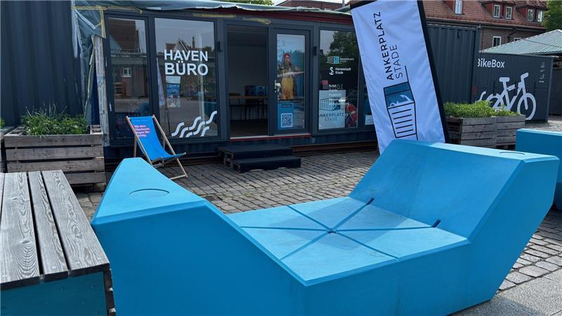 Ankerplatz: Forscher fragen nach den Wünschen der Stader Das Havenbüro auf dem Ankerplatz in Stade.
