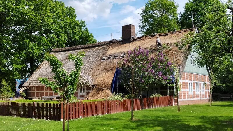 Das Heimathaus Wangersen hat im Sommer ein neues Reetdach erhalten.