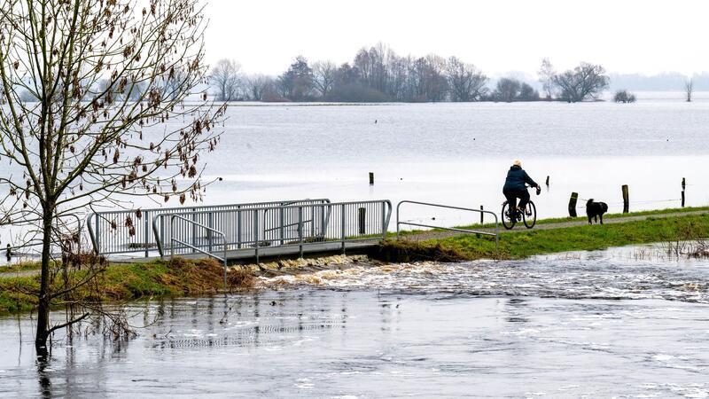 Das Hochwasser überflutete Ende 2023 Teile Niedersachsens und Bremen.