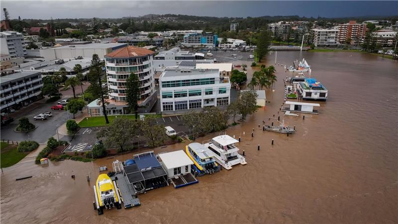 Das Hochwassergebiet liegt nördlich von Sydney.