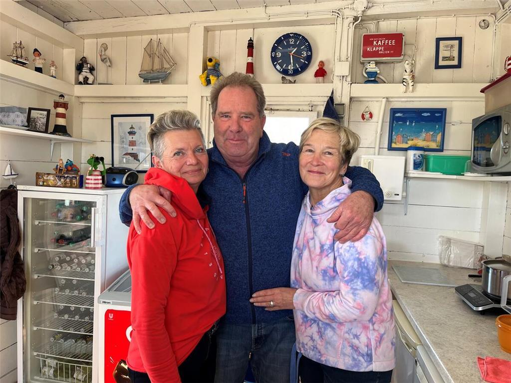 Das Kaffeeklappenteam: Eva, Ralf und Andreas (von links).