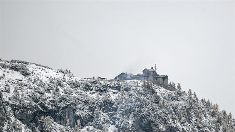 Das Kehlsteinhaus wurde durch den Brand schwer zerstört. 