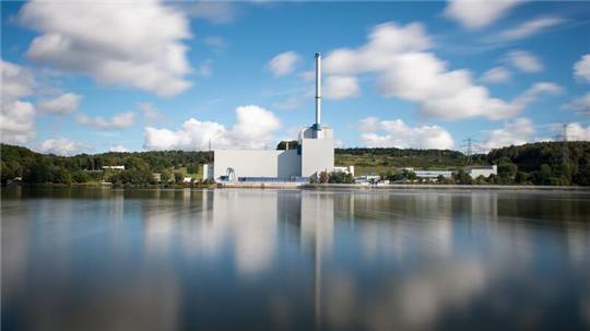 Das Kernkraftwerk Krümmel an der Elbe.