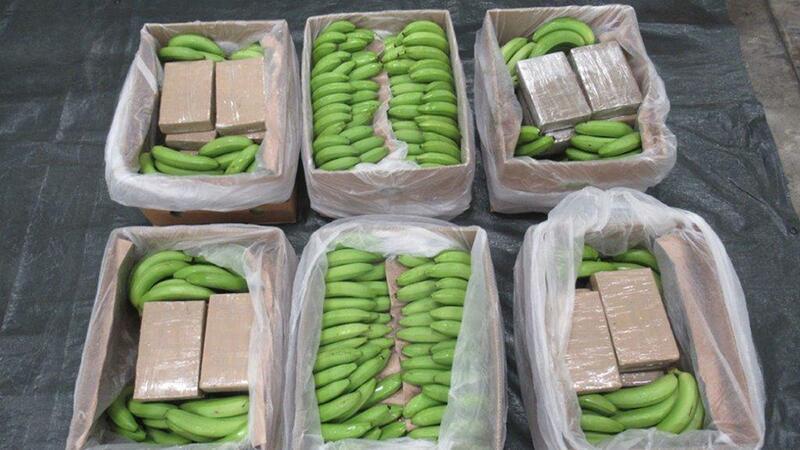Briten stellen 5,7 Tonnen Kokain auf Weg nach Hamburg sicher Das Kokain wurde in einem Container mit Bananen aus Südamerika versteckt.