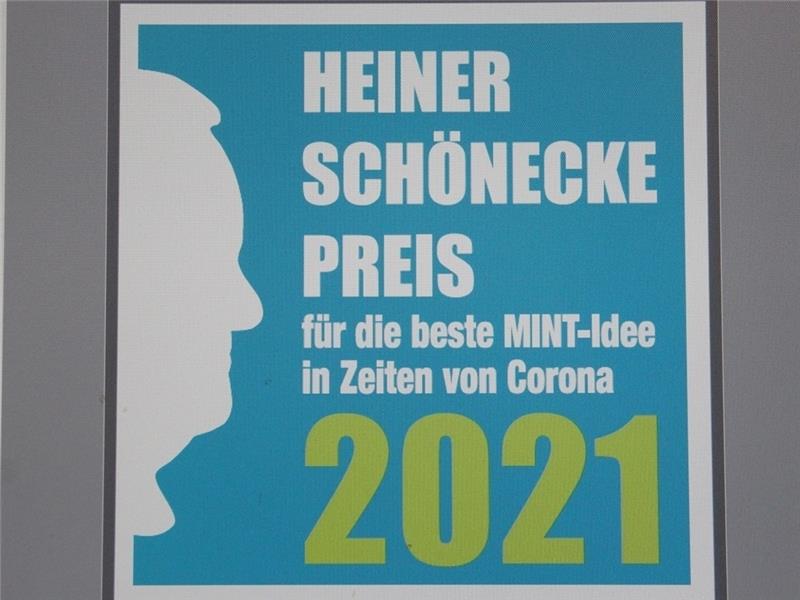 Das Logo zum Wettbewerb : Heiner Schönecke ruft Schüler auf, ihre besten Ideen zum Lernen in Corona-Zeiten mit Mint-Bezug einzusenden.