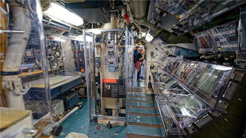 Das Marine-U-Boot U17 von innen.